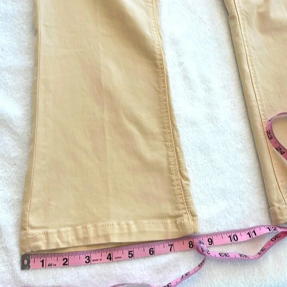 Massimo Dutti Cream Beige Tan Capri Cropped Pants Skinny Fit sz 4 Like New Cute - Picture 11 of 17